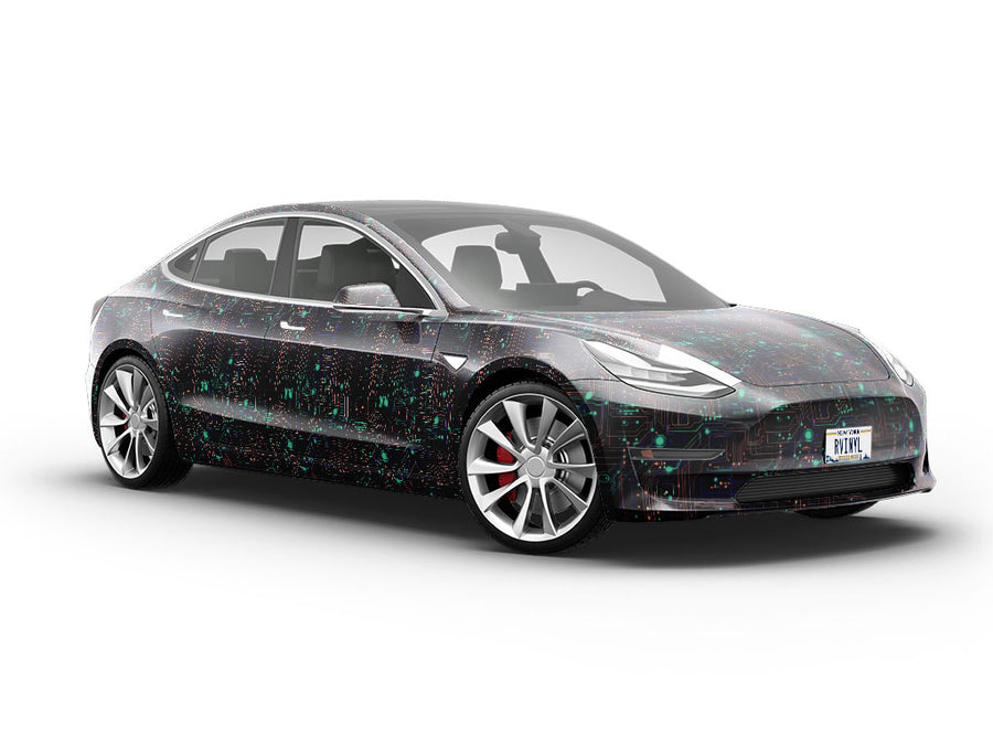 Manic Megabyte Technology Vehicle Vinyl Wrap