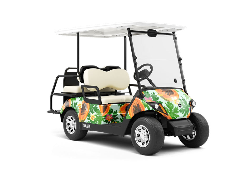 Maradol Fruit Wrapped Golf Cart