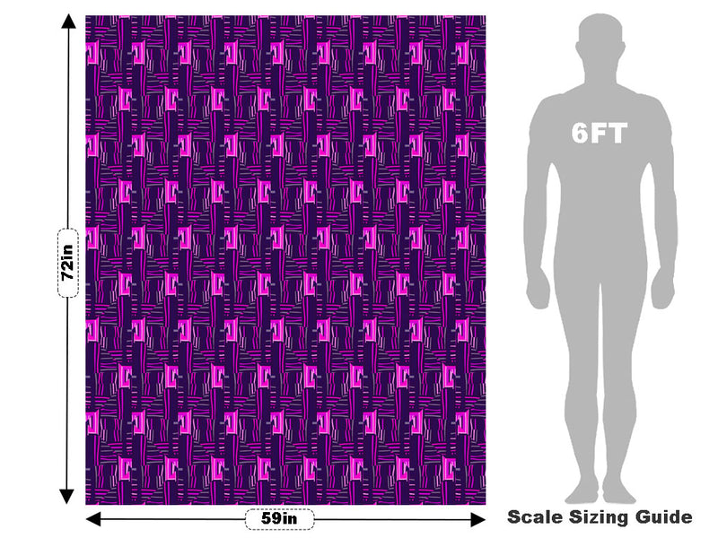Mardi Gras Mosaic Vehicle Wrap Scale~Rwraps Series 914 Mardi Gras Mosaic Measurements~1