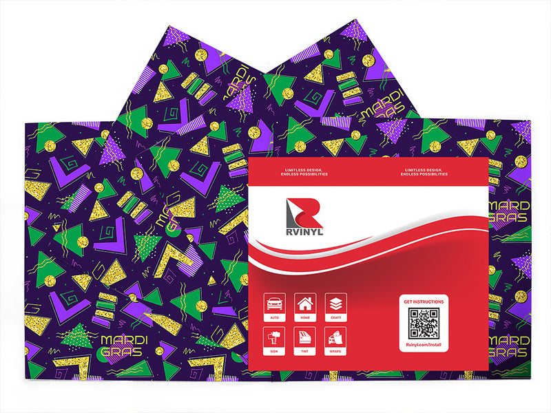 mardi gras Craft Vinyl Sheet Pack