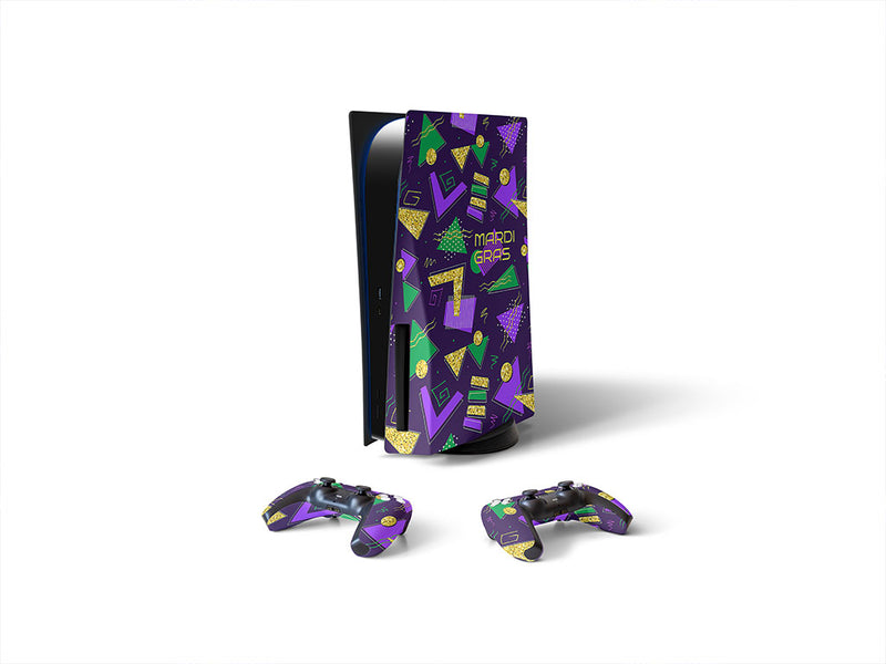 mardi gras Sony PS5 DIY Skin