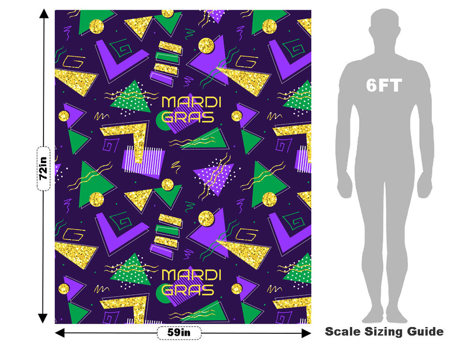 Mardi Gras Americana Vehicle Wrap Scale~Rwraps Series 914 Mardi Gras Americana Measurements~2