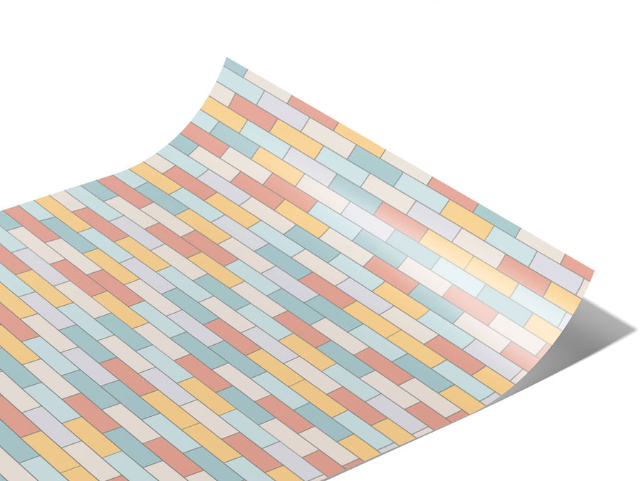 Marian Blue Brick Vinyl Wraps~Rwraps Series 914 Digitally Printed Vinyl Wrap~1