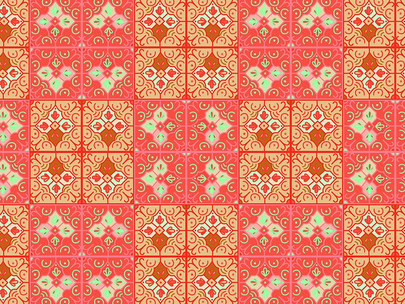 Marigold Tile Vinyl Wrap Pattern~Rwraps Series 914 Digitally Printed Vinyl Wrap~0