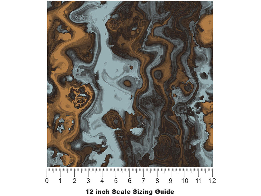 Marine Glass Epoxy-Resin Vinyl Film Pattern Size 12 inch Scale~Rwraps Marine Glass Epoxy-Resin Sizing Chart~3