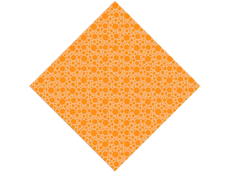 Marmalade Orange Polka Dot Vinyl Wrap Pattern