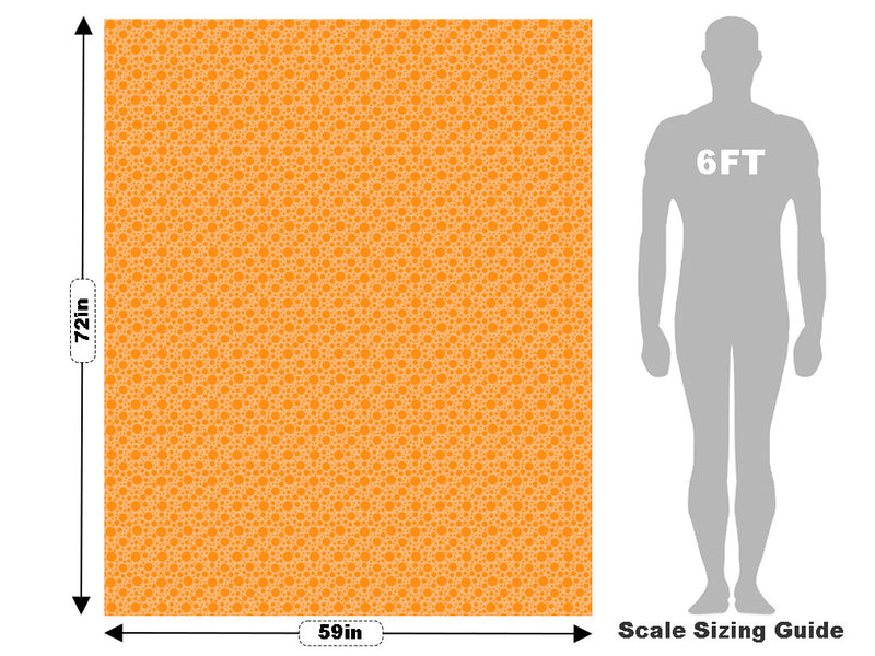 Marmalade Orange Polka Dot Vehicle Wrap Scale~Rwraps Series 914 Marmalade Orange Polka Dot Measurements~1