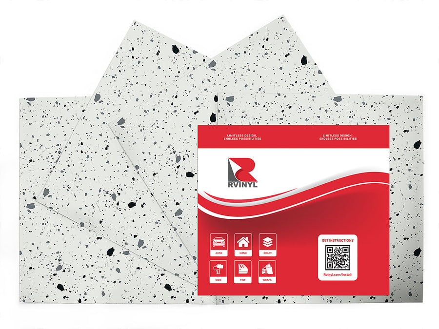 marmo terrazzo stone Craft Vinyl Sheet Pack