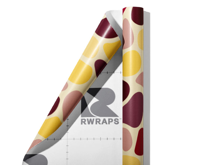 Maroon Company Cobblestone Wrap Film Sheets~Rwraps Series 914 Maroon Company Cobblestone Scrolled Sheet~4