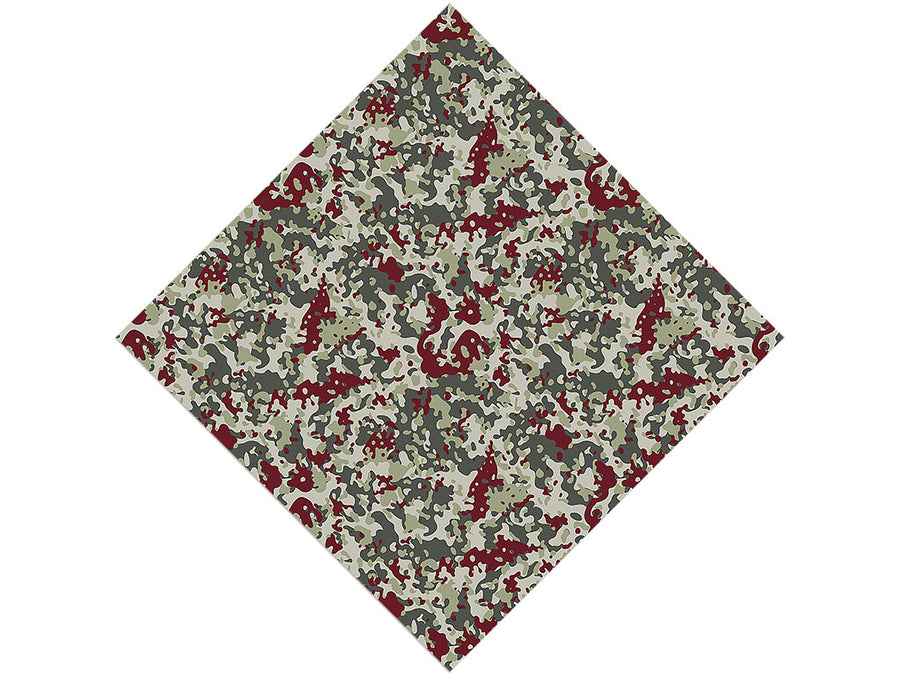 Maroon Flecktarn Camouflage Vinyl Wrap Pattern