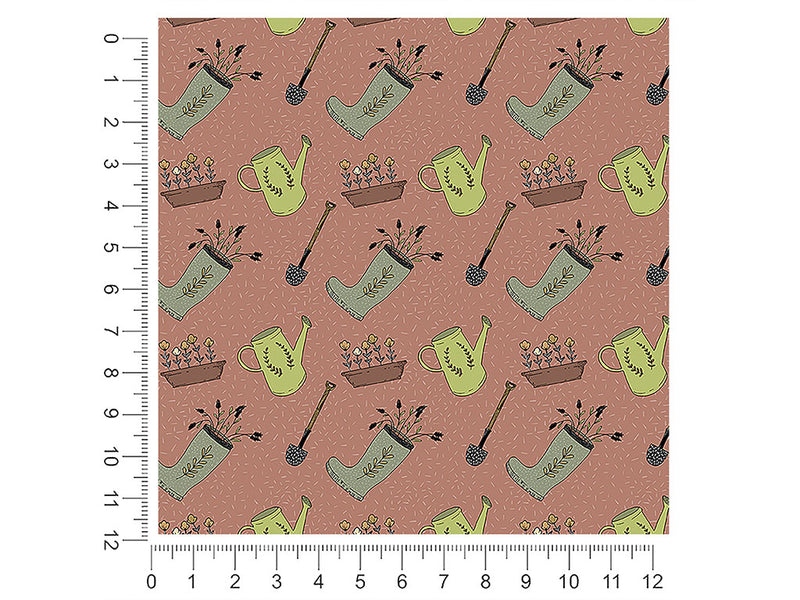 maroon gear gardening 1ft x 1ft Craft Sheets