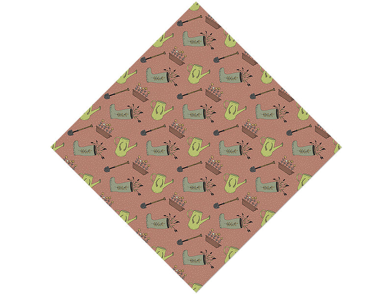 Maroon Gear Gardening Vinyl Wrap Pattern
