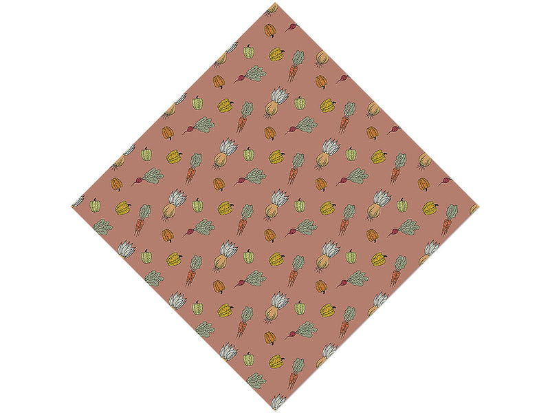 Maroon Harvest Gardening Vinyl Wrap Pattern