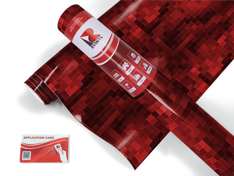 maroon lagoon pixel Craft Vinyl Roll