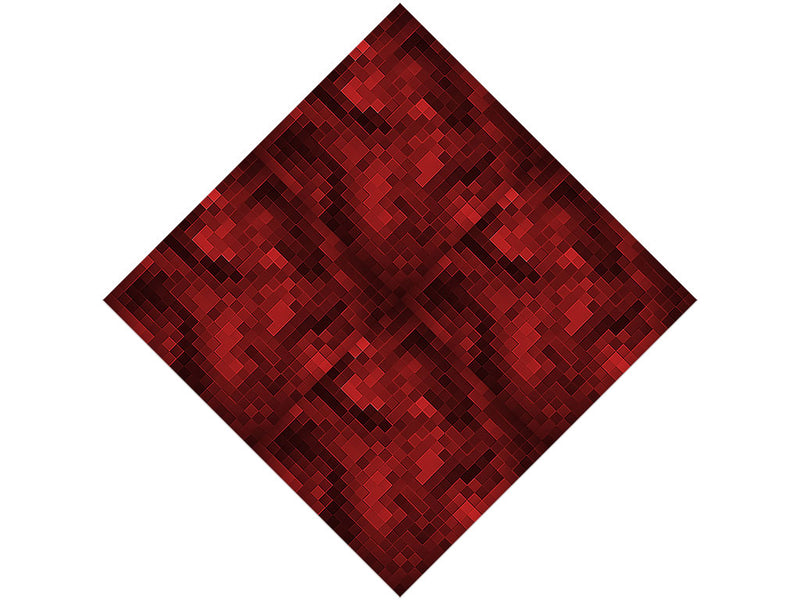 Maroon Lagoon Pixel Vinyl Wrap Pattern