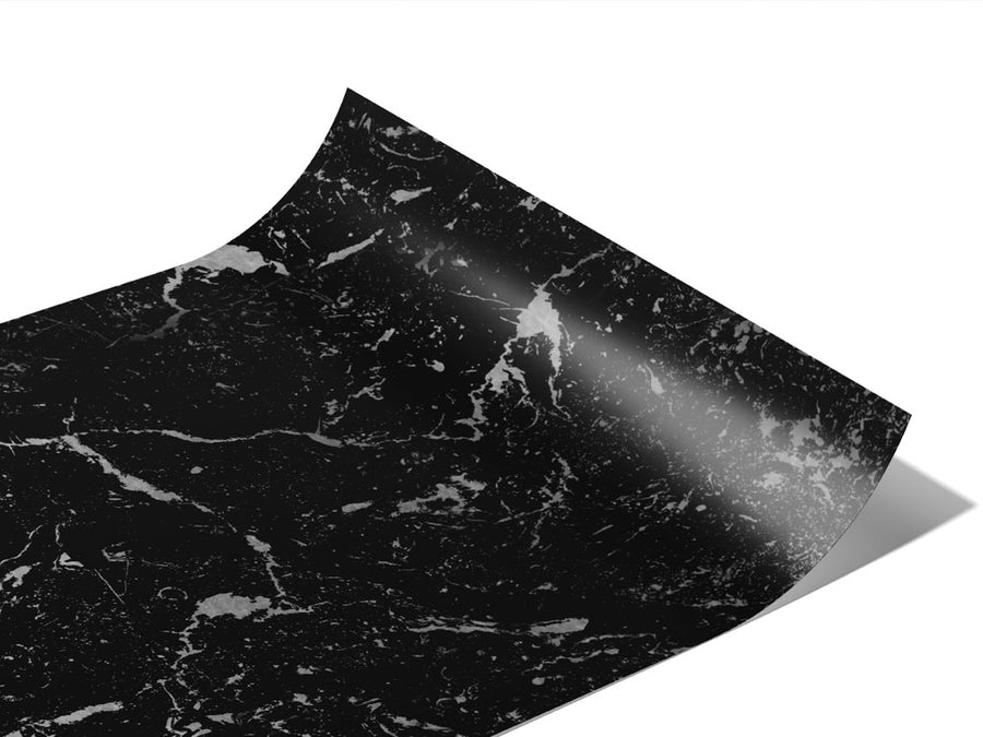 Marquina Black Marble Vinyl Wraps~Rwraps Series 914 Digitally Printed Vinyl Wrap~0