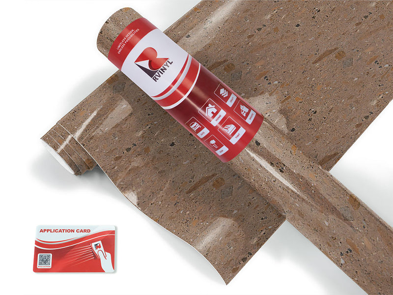 marron adoquin stone Craft Vinyl Roll