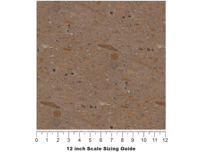 Marron Adoquin Vinyl Film Pattern Size 12 inch Scale~Rwraps Marron Adoquin Sizing Chart~2