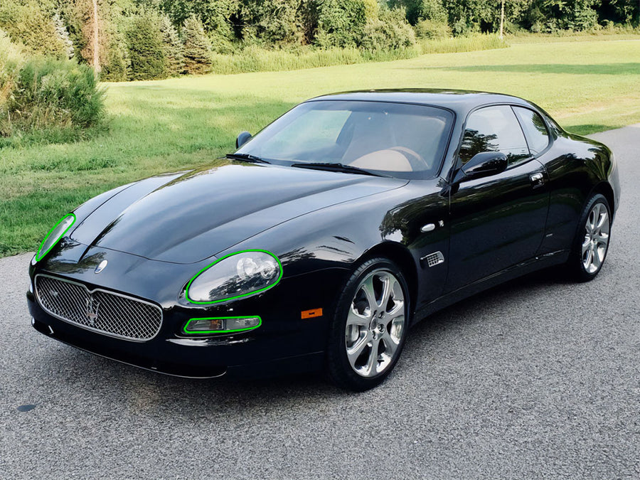 maserati coupe 2002-2006 Headlight Protection Installation Location