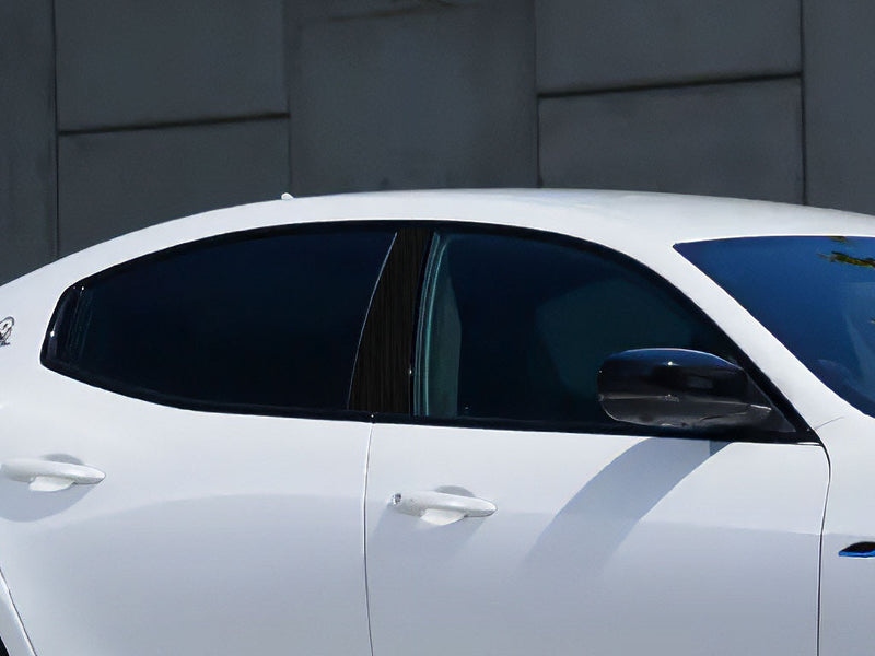 maserati ghibli 2014-2021 Brushed Aluminum Black Pillar Cover Diagram
