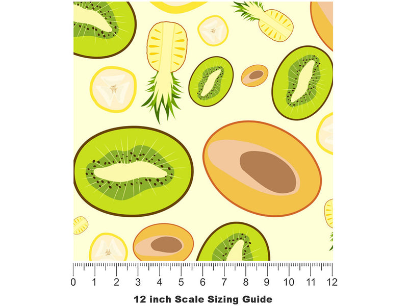 Mastication Mania Fruit Vinyl Film Pattern Size 12 inch Scale~Rwraps Mastication Mania Fruit Sizing Chart~2
