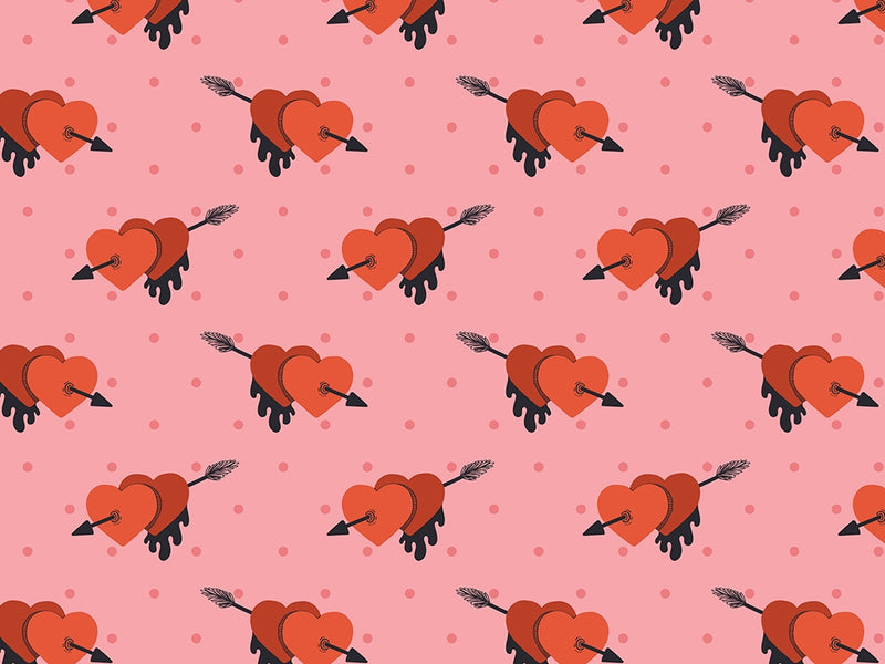 Match Made Heart Vinyl Wrap Pattern~Rwraps Series 914 Digitally Printed Vinyl Wrap~0
