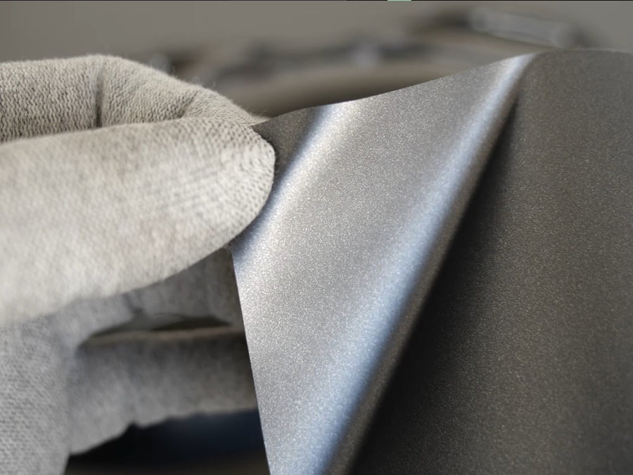 Rwraps Matte Chrome Metallic Dark Gray Fog Vinyl Sheet