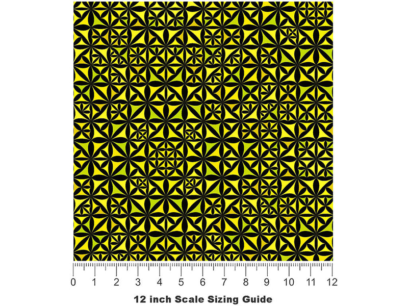 Maximum Output Mosaic Vinyl Film Pattern Size 12 inch Scale~Rwraps Maximum Output Mosaic Sizing Chart~2