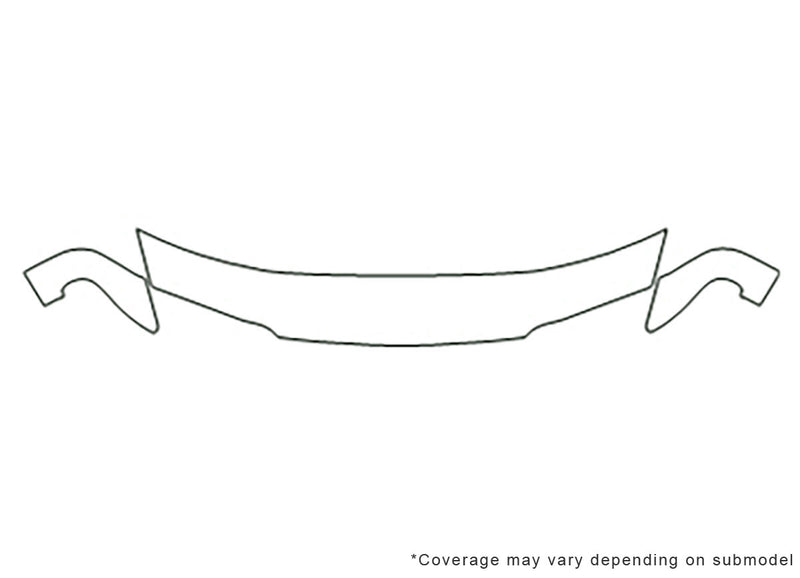 626 Avery Dennison Clear Bra Hood Precut PPF Diagram