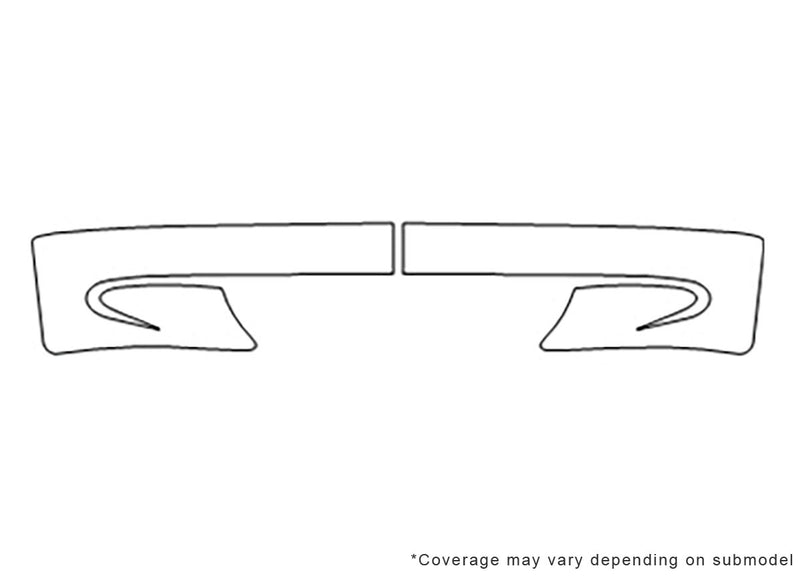 626 Avery Dennison Clear Bra Bumper Precut PPF Diagram