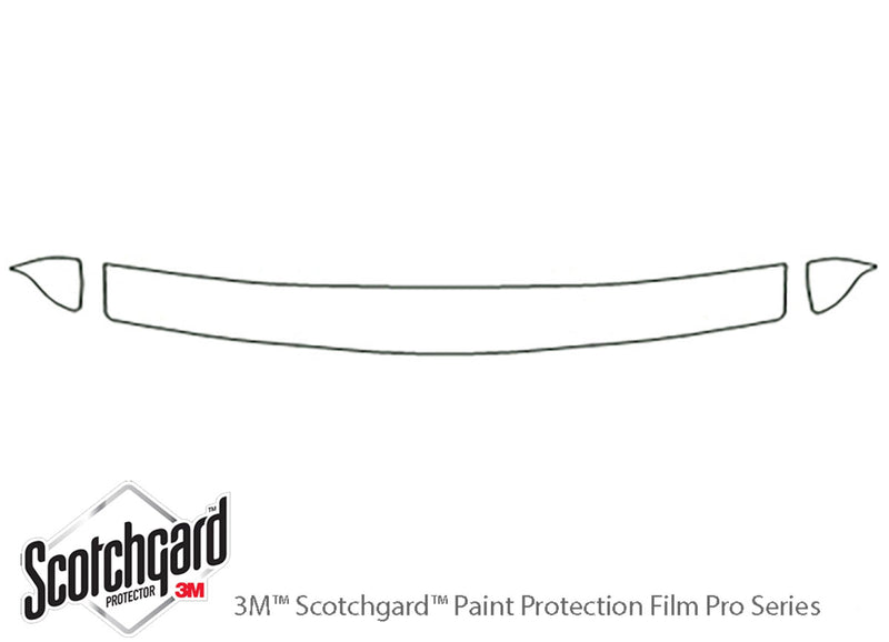 b-series 3M Clear Bra Hood Precut PPF Diagram