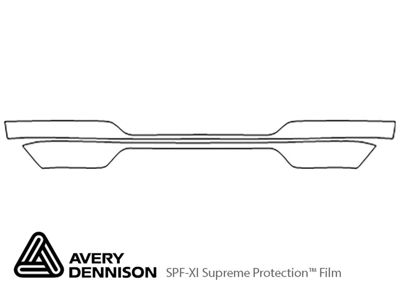 b-series Avery Dennison Clear Bra Bumper Precut PPF Diagram