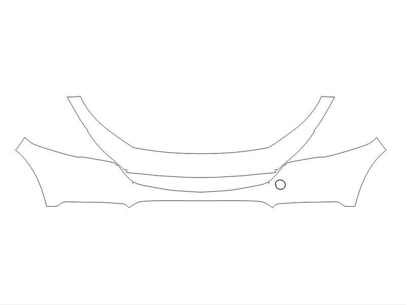 cx-30 3M Clear Bra Bumper Precut PPF Diagram
