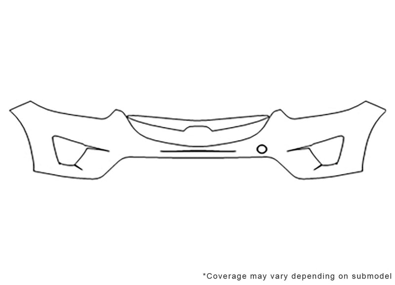 cx-5 3M Clear Bra Bumper Precut PPF Diagram