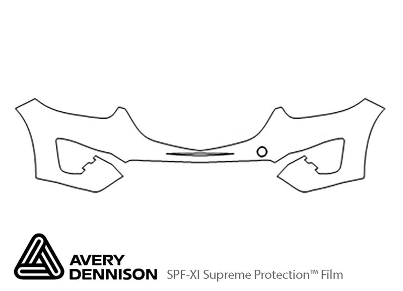 cx-5 Avery Dennison Clear Bra Bumper Precut PPF Diagram