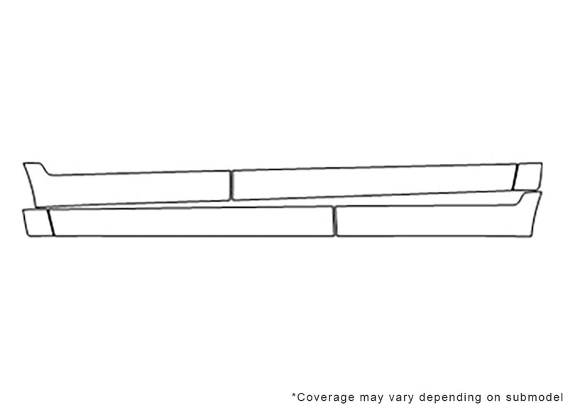cx-7 3M Clear Bra Door Cup Precut PPF Diagram