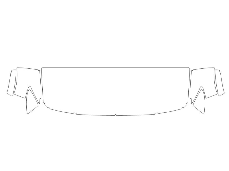 cx-70 Avery Dennison Clear Bra Hood Precut PPF Diagram