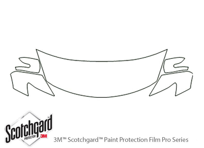 cx-9 3M Clear Bra Hood Precut PPF Diagram