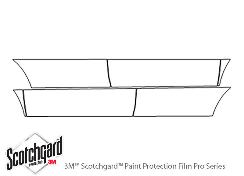 cx-9 3M Clear Bra Door Cup Precut PPF Diagram