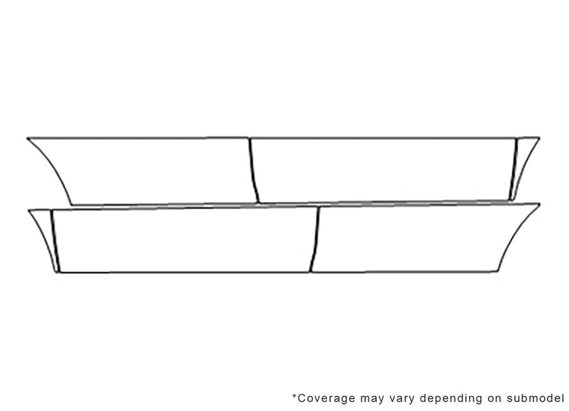 cx-9 3M Clear Bra Door Cup Precut PPF Diagram