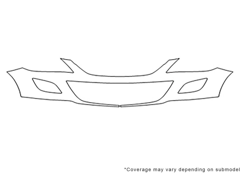 cx-9 3M Clear Bra Bumper Precut PPF Diagram