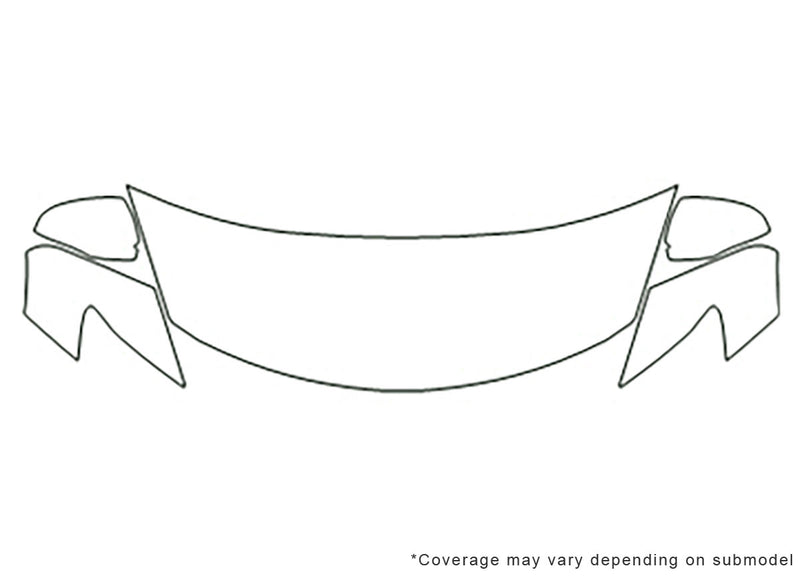 cx-9 3M Clear Bra Hood Precut PPF Diagram