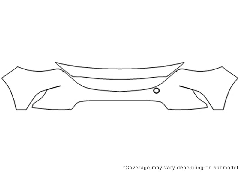 cx-9 3M Clear Bra Bumper Precut PPF Diagram
