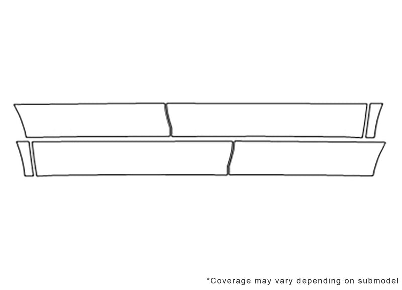 cx-9 Avery Dennison Clear Bra Door Cup Precut PPF Diagram
