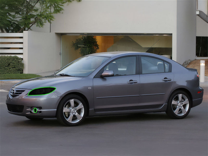 mazda mazda3 2004-2005 Headlight Tint Location