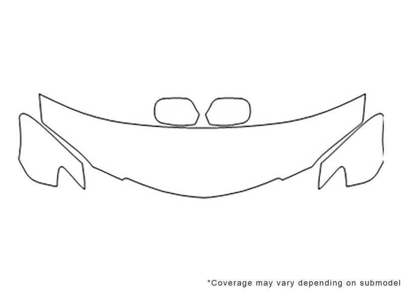 3 Avery Dennison Clear Bra Hood Precut PPF Diagram