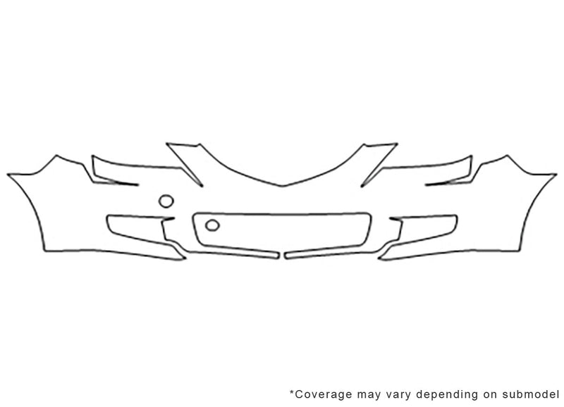 3 3M Clear Bra Bumper Precut PPF Diagram