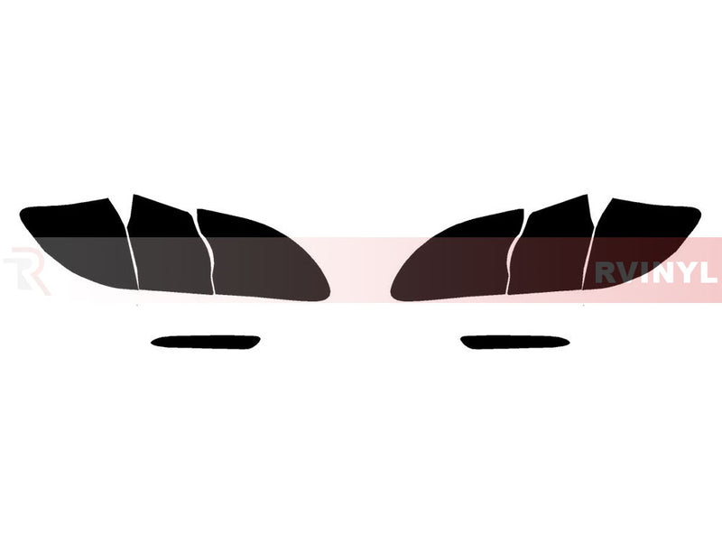 3 (hatchback) Precut Tail Light Tint Diagram