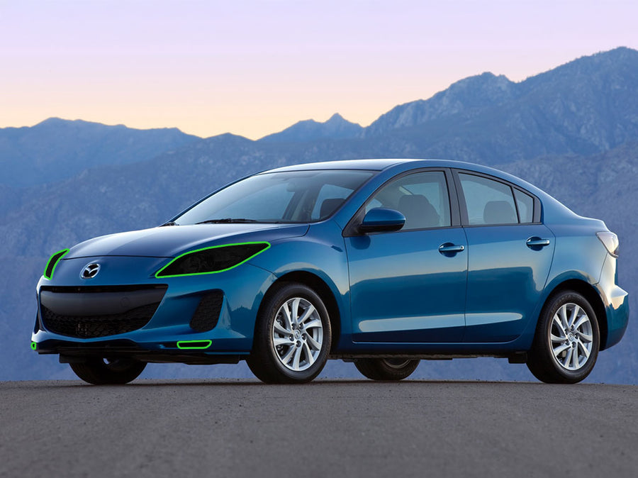 mazda mazda3 2010-2013 Headlight Tint Location