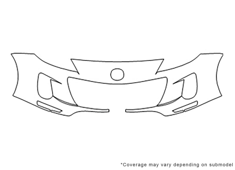 3 3M Clear Bra Bumper Precut PPF Diagram